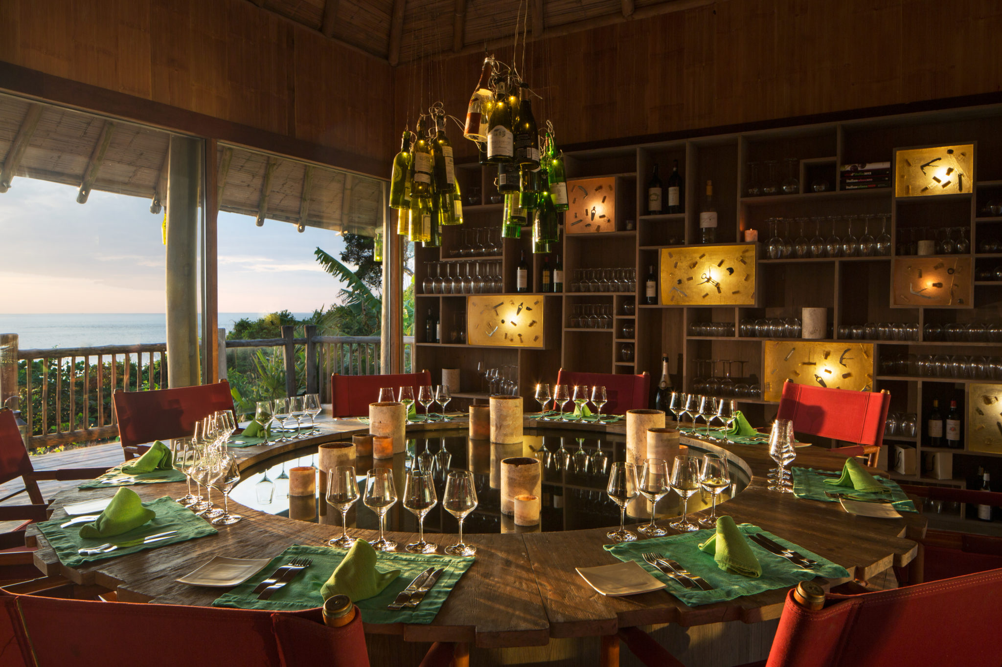 Dining on a tree top at Soneva Kiri