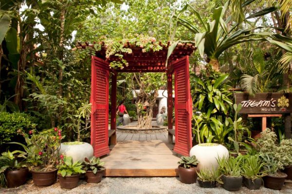 Theam’s House & Artisans D’angkor, Cambodia, red doors