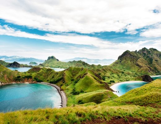 Green nature, sea