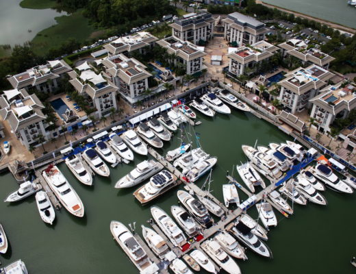 Royal Phuket Marina, boats, catamaran, yachts, superyachts, marina view